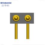 2Pin 4.0mm Pitch 1.5mm height Mexico Ce Standard Wearable Device Magnetic Usb