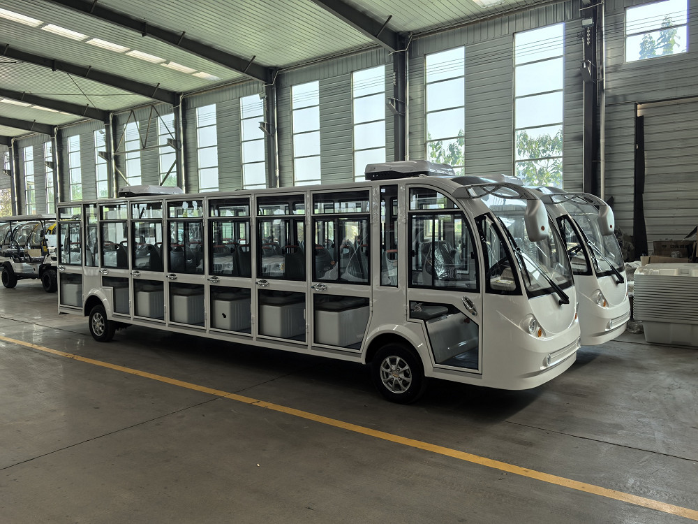Support Customization 23 Seat Electric Sightseeing Bus With High Power And Air Conditioning