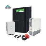 5kw 10kw 15kw 20kw Home Hybrid Solar System Solar Panels 410-700Watts 48Vdc / 51