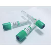 Buy cheap Stable Performance Sodium Heparin Green Top Tube CE ISO13485 Certificated product