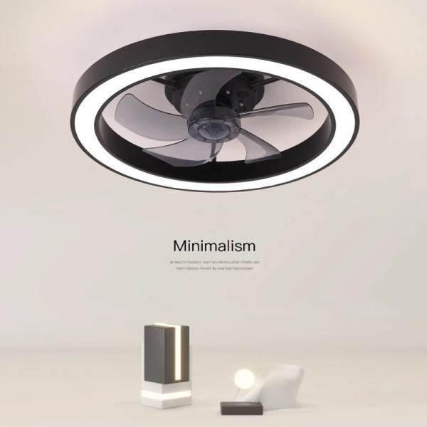 Buy cheap Modern Silent Fan Bedroom Fan Light Full Spectrum Eye Protection Invisible Living Room Study Room Dining Room Fan Light from wholesalers