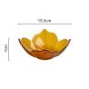 Buy cheap Hand Made Flower Shape Solid Color Glass Bowl from wholesalers