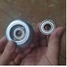 Buy cheap Customized 28mm 6001ZZ Flange Mount Ball Bearing Conveyor Rollers 60x56x12 from wholesalers