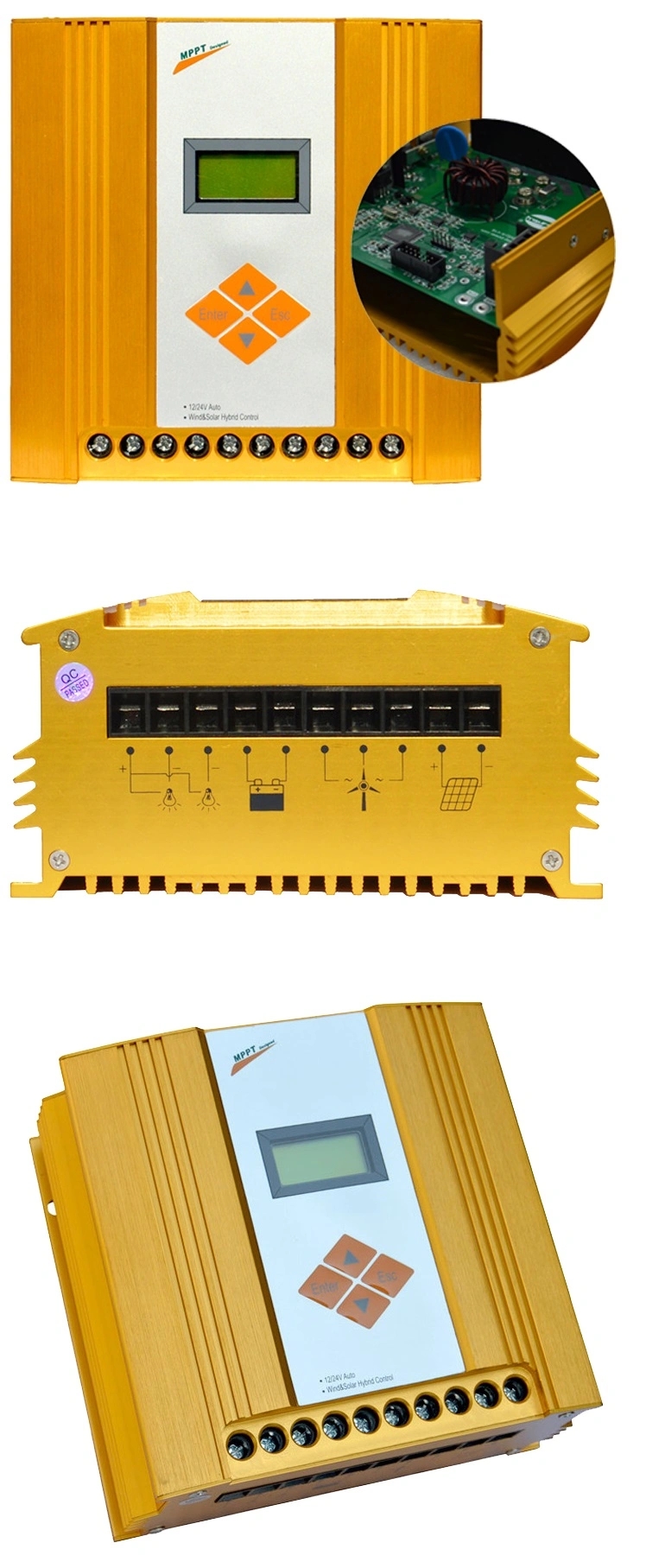3kw 600w Solar And Wind Controller With Overload Protection 100-600 Watts