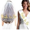 Buy cheap European and American singles party white veil, headband party supplies, bride's headdress, angel headdress, from wholesalers