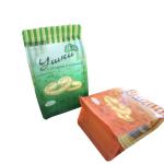 matte plastic bag christmas food packaging with window for candy cookie