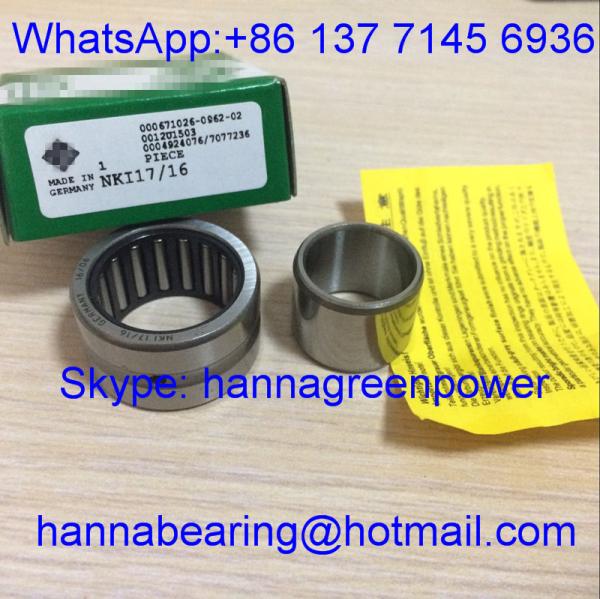 NKI17/16-XL / NKI17-16 Light Duty Type Small Needle Bearings With Oil Hole 17*29
