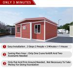 5 Room 3 Bedroom Container House With Prefab Bathroom And Sandwich Panel Design