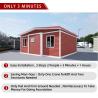Buy cheap 1 Bathroom 2 Bedrooms Modern Design 20ft 40ft Standard Folding Prefab Container House from wholesalers
