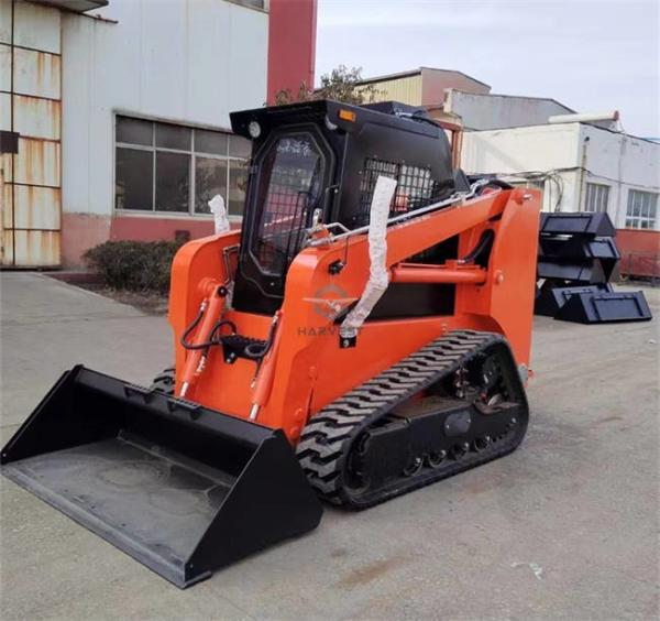 Buy cheap 75hp Track Skid Steer Loader TS65 With Forest Mulcher, 4 in 1 Bucket from wholesalers
