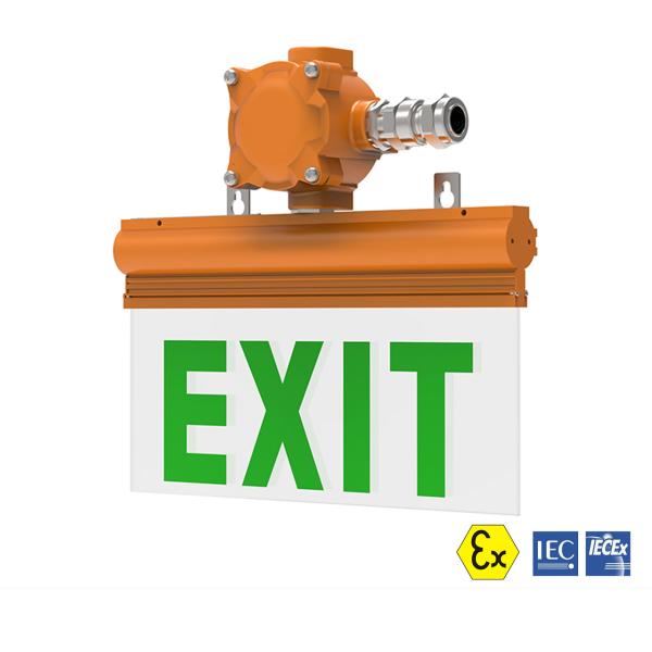 Buy cheap 100-277VAC 6W Explosion Proof Led Exit Sign Copper Free Aluminium Enclosure from wholesalers
