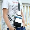 Buy cheap Men's Sling Bag Nylon Pocket Bag Black&Blue Waist Purses Bag Phone Bag from wholesalers