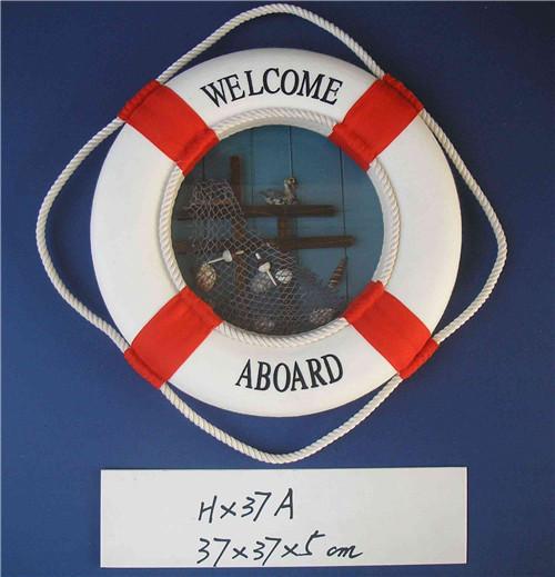 Buy cheap Nautical Aboard Life Saving Ring Foam Cloth Life Preserver Ring Decoration 14.5" from wholesalers