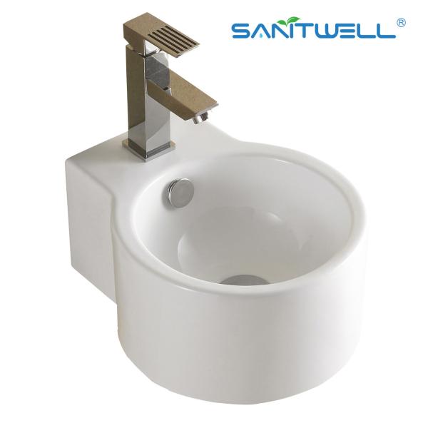 Buy cheap Small Sizes AB8327 Bathroom Above Counter Basin Washing Bathroom vanity round Sinks Ceramic Basin from wholesalers