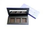 3 Pans Makeup Empty Magnetic Palette UV Finished With Holes