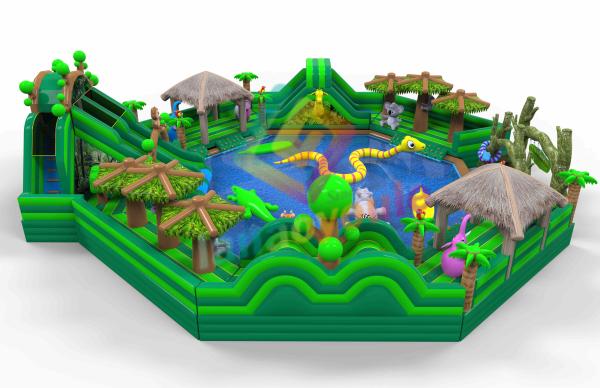 Buy cheap Outdoor Inflatable Water Park , Commercial Inflatable Water Slide Durable from wholesalers