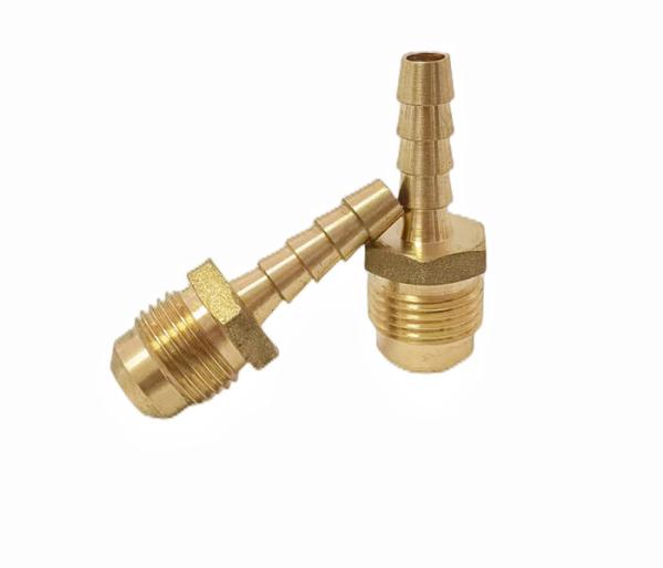 Buy cheap 1/4 X 3/8 Hose Barb To Male Flare Adapter Brass Fitting from wholesalers