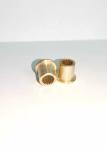 No Deformation D17mm Metal Machining Parts Valve Sleeve Copper