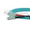 Buy cheap MTRJ To Sc Optical Fiber Patch Cord Multi Mode 50/125 Aqua 2.0mm UPC Polishing from wholesalers