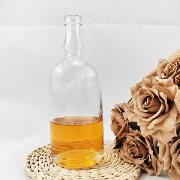Buy cheap 500ml Whiskey Bottle Glass for Vodka Brandy Whiskey Hot Stamping Surface Handling from wholesalers