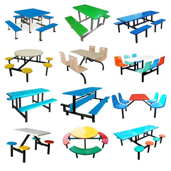 Buy cheap Restaurant Fast Staff Fiberglass Dining Table from wholesalers