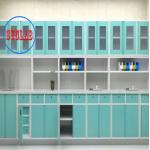 Hospital Furniture Disposal Cabinet Wall Mounted Clinic Stainless Steel Slider