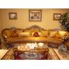 Buy cheap 3 Seater Wooden Luxury Sofa Set High Resilience Elastic French Baroque Couch ISO9001 from wholesalers
