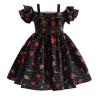 Buy cheap Summer Printed Flower Ruffle Princess Dress Frock Full Sleeve Pleated Retro Style from wholesalers