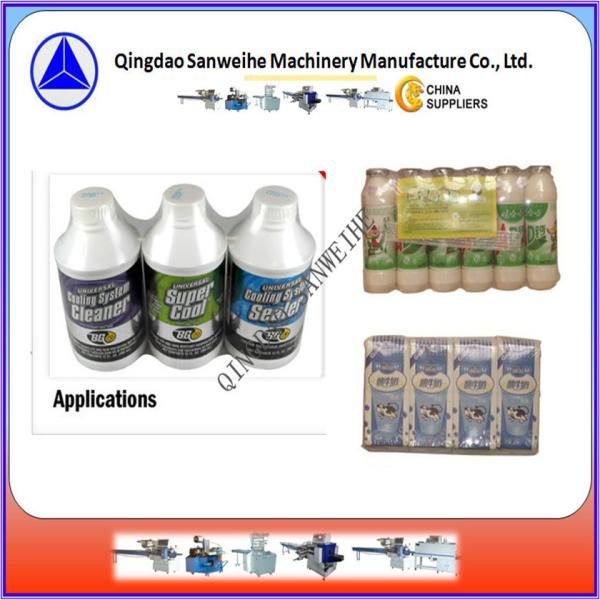 Buy cheap 3 Sides Seal Pof Shrink Film Machine Milk Pet Bottle Wrapping Machine from wholesalers