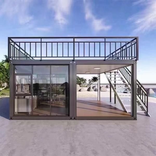 Buy cheap Prefab 40ft Modular Prefabricated Shipping Container Homes With Aluminum Windows from wholesalers
