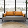 Buy cheap Less Simple Commercial Office Furniture Grey 3 Seated Offical Office Officefurnituresofa Sofa Leather Sofa Set Modern Small Sofa from wholesalers
