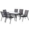 Buy cheap Length 68cm Width 56cm 6 Seater Garden Table Aluminium Frame from wholesalers
