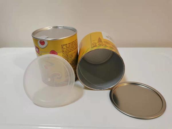 Buy cheap Food Grade CMYK Printing Foil Sealed Kraft Paper Cylinders Dia 85mm For Pecans from wholesalers