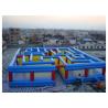 Buy cheap Giant Race Maze Sport Center Inflatable Competition Equipment Green / Blue from wholesalers