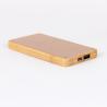Buy cheap Bamboo Texture Slim 6000mAh Wood Personalized Power Bank Charger Single USB Port Type from wholesalers