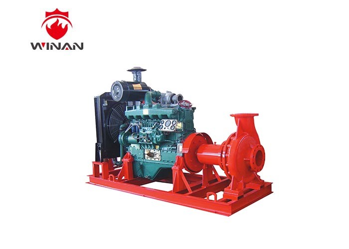 Horizontal Diesel Powered Fire Pump End Suction Water Supply System