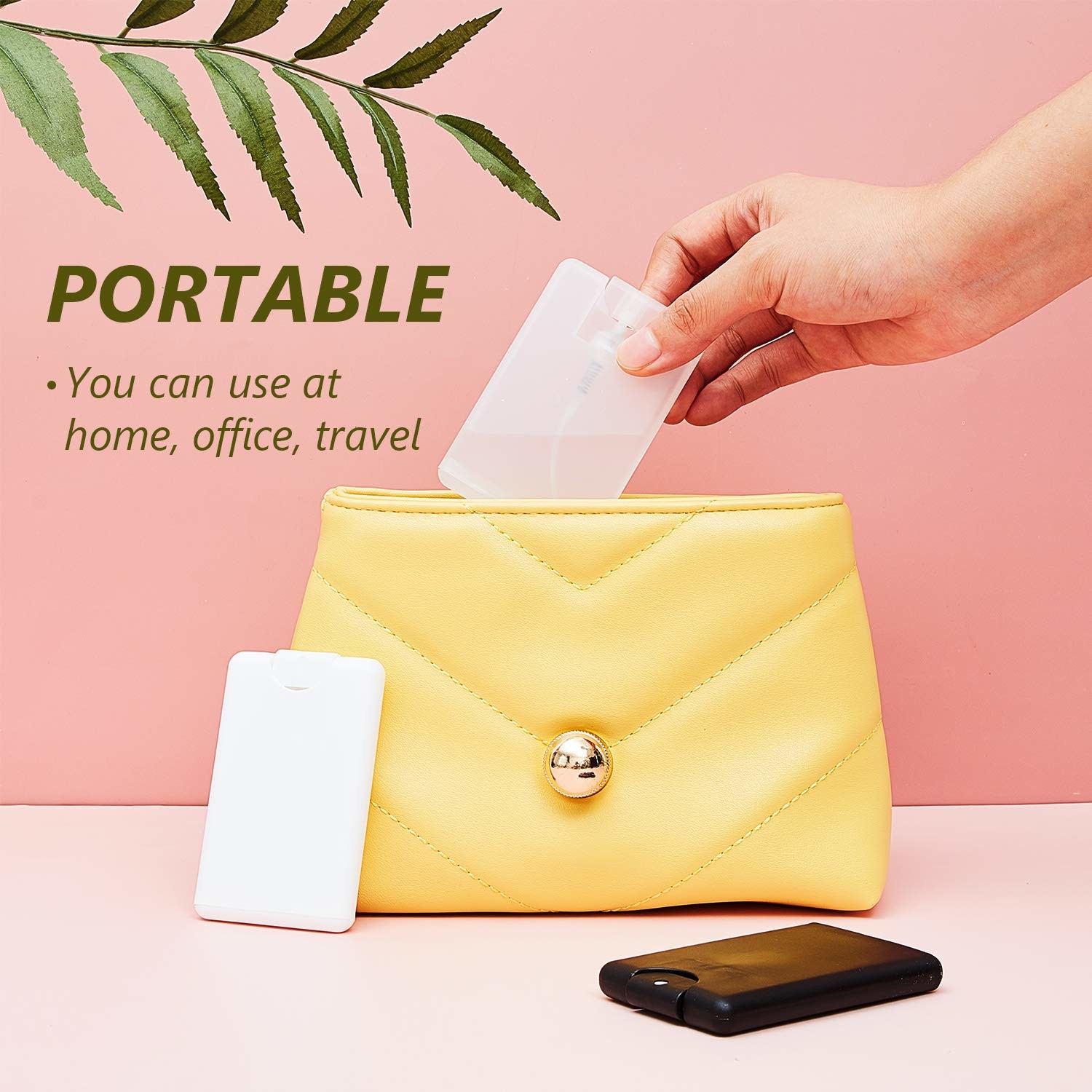 20ml Plastic PP Credit Card Perfume Bottle Trasparent Water Spray Bottle
