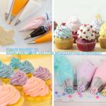 Disposable Piping Bags, 18 Inch Large Pastry Bags -100Pcs, Cake Decorating