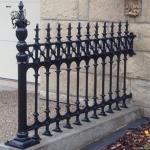 Black Casting Iron Fence Aluminium Protective Fence Panel Home Garden Metal
