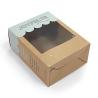 Buy cheap Brown Kraft Paper Tuck End Box Packaging With Clear PVC Window Folders from wholesalers