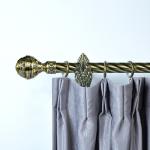 home decoration 28mm curtain pole brass pineapple design curtain finial