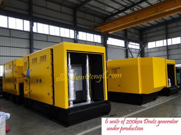 Buy cheap 200kva construction generator, super silent canopy generator, soundproofed generator from wholesalers