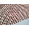 Buy cheap Aluminium Chain Link Metal Mesh Curtain Copper Color For Hotel Decoration from wholesalers