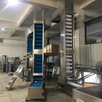 Z Shaped Nuts Feeding Conveyor Cereal Grain 3l Vertical Bucket Elevator