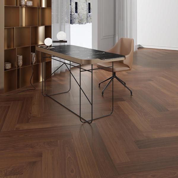 Buy cheap Distressed Fishbone Style Three Layers Engineered Wood Parquetry Flooring for Living Room from wholesalers