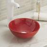 Buy cheap Non-Porous Counter Top Bathroom Sink Table High-Gloss Surface Wash Basin Round from wholesalers