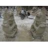 Buy cheap 1.8m Travertine Large Lion Garden Ornament Stone Carving Sculpture from wholesalers