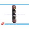Buy cheap Dark Red MDF Wine Display Stands / Commercial Retail Display Shelving from wholesalers