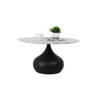Buy cheap Black Steel Frame CT-013 Marble Top Coffee Table product