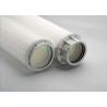 Buy cheap RO PP Pleated High Flow Filter Cartridge Length 1016mm Flow Rate 10 Micron from wholesalers